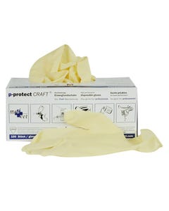 P-PROTECT CRAFT HS LATEX GLOVES XL 100PC