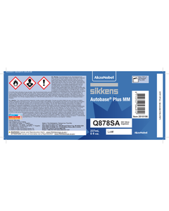 Sikkens Autobase® Plus MM Label Q878SA 8oz 10 Pack