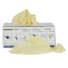 P-PROTECT CRAFT HS LATEX GLOVES L 100PC