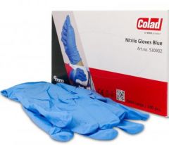 COLAD NITRILE GLOVE BLUE XL 100PC 530902