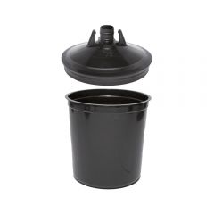 3M PPS 650ML UV ZWART BINNENBEKER+DEKSEL 125MU 50ST