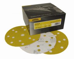 MIR GOLD GRIP DISC 150MM 15H P120 100PC