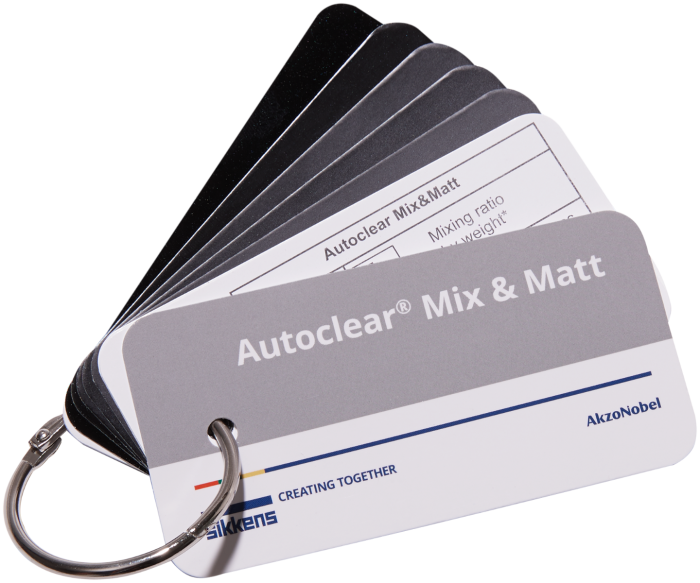 Sikkens Autoclear Mix Matt Matt Level Swatch